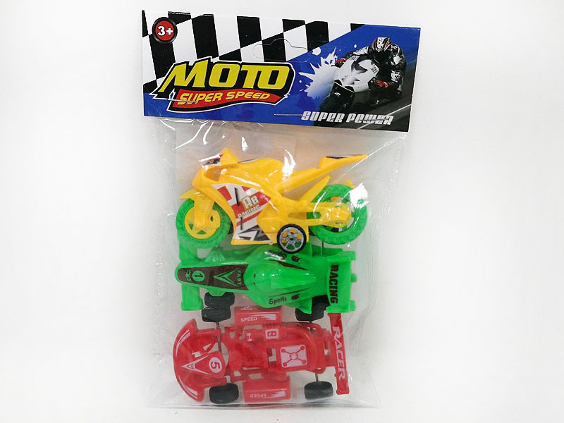 Free Wheel Car & Motorcycle & Equation Car(3in1) toys