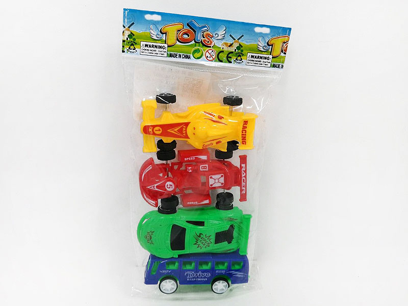 Free Wheel Car & Sports Car & Equation Car & Bus(4in1) toys