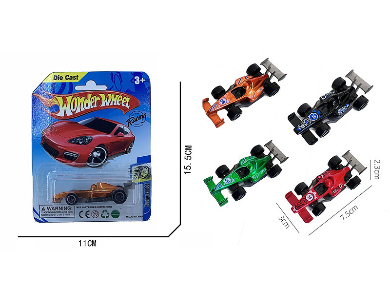 Die Cast Equation Car Free Wheel(4S) toys