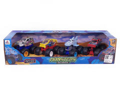 Die Cast Car Free Wheel(4in1) toys