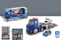 Free Wheel Police Truck W/L_S toys