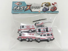 Free Wheel Ambulance Set toys