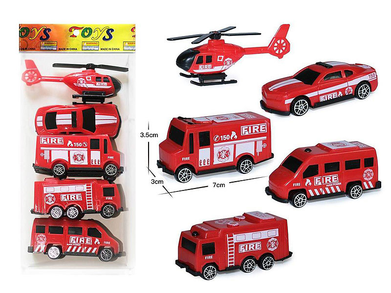 Free Wheel Fire Engine(5in1) toys