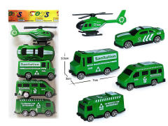Free Wheel Sanitation Truck(5in1) toys