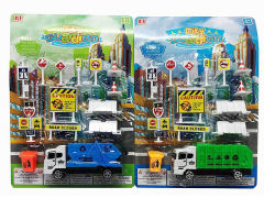 Free Wheel Sanitation Truck Set(2S) toys