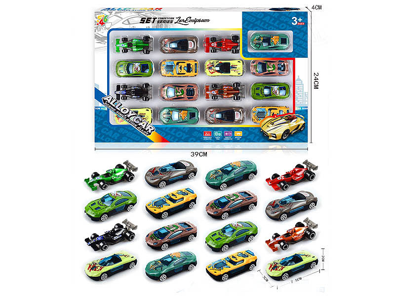 Die Cast Sports Car Free Wheel & Equation Car toys