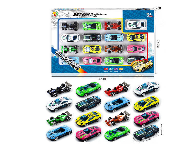 Die Cast Sports Car Free Wheel & Equation Car toys