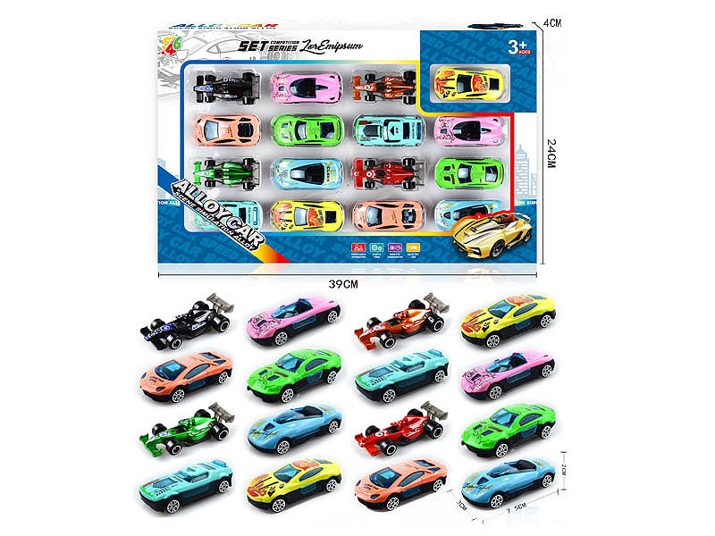 Die Cast Sports Car Free Wheel & Equation Car toys