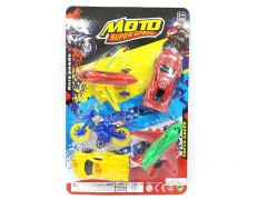 Free Wheel Airplane & Motorcycle & Sports Car(5in1) toys