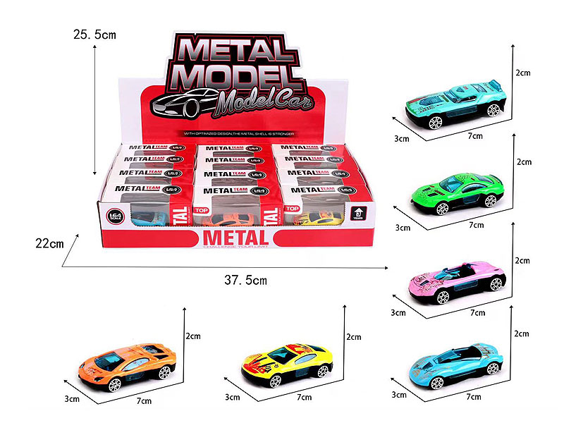 1:64 Die Cast Car Free Wheel(12in1) toys