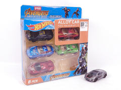 8.5CM Die Cast Car Free Wheel(6in1) toys