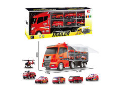 Free Wheel Fire Engine Set W/L_M toys