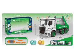 Free Wheel Diy Sanitation Garbage Truck(2C) toys