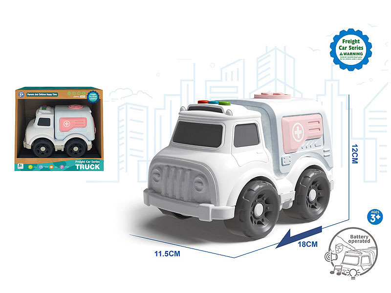 Free Wheel Ambulance W/L_M toys