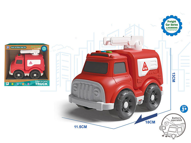 Free Wheel Fire Engine W/L_M toys