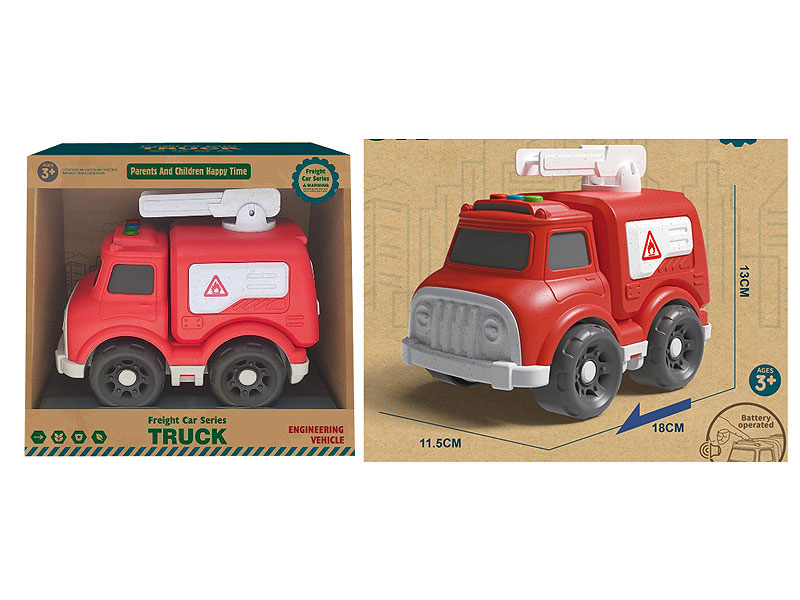 Free Wheel Fire Engine W/L_M toys