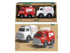 Free Wheel Ambulance & Fire Engine W/L_M(2in1) toys