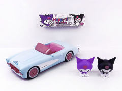 Free Wheel Sports Car & Kuromi toys