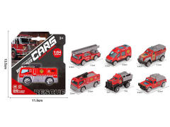 Die Cast Fire Engine Free Wheel(6S) toys