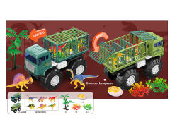 Free Wheel Dinosaur Transport Vehicle(2C) toys