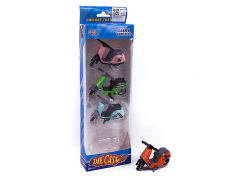 1:64 Die Cast Motorcycle Free Wheel(4in1)