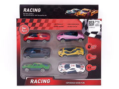 Die Cast Racing Car Free Wheel(6in1) toys