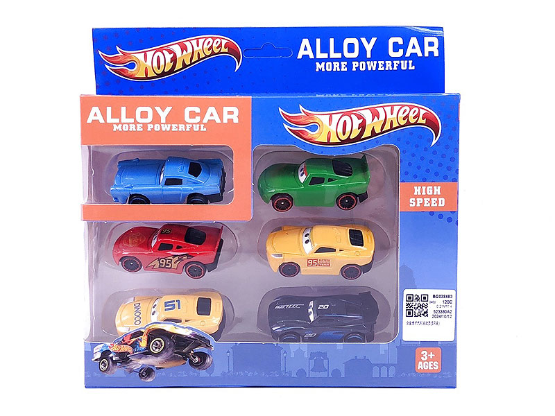 Die Cast Car Free Wheel(6in1) toys