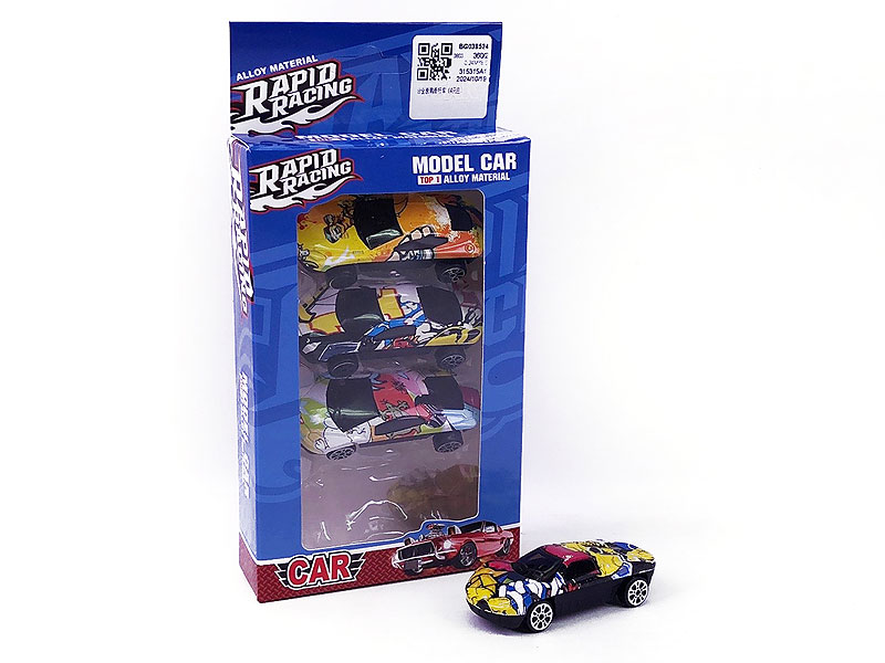 Die Cast Car Free Wheel(4in1) toys