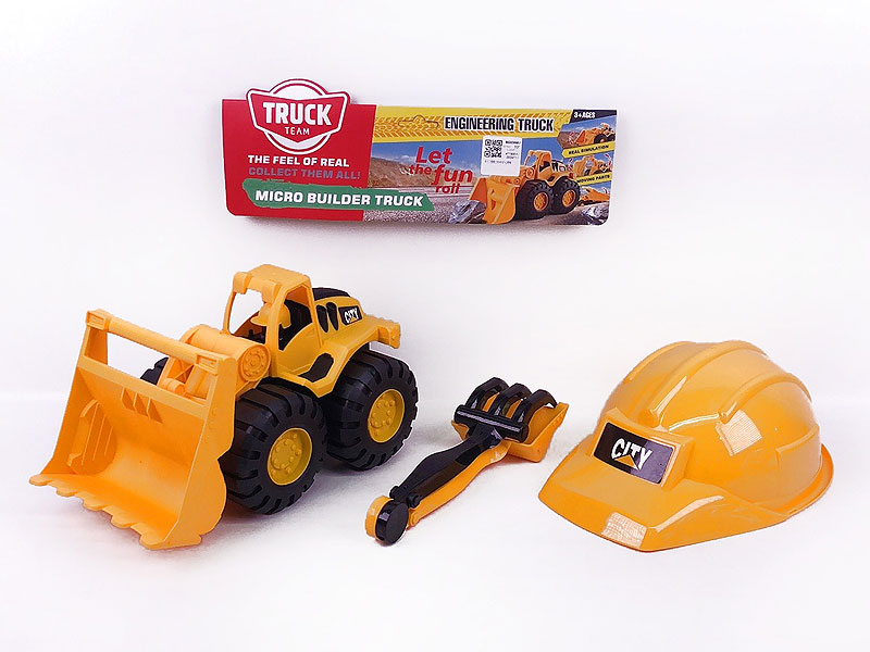 Free Wheel Construction Truck & Sand Shovel & Cap toys