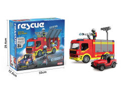 Free Wheel Blocks Fire Engine W/L_S toys