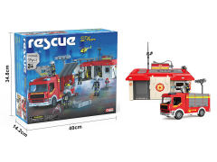 Free Wheel Blocks Fire Engine W/L_S toys