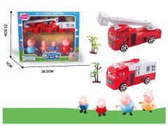 Free Wheel Fire Engine Set toys