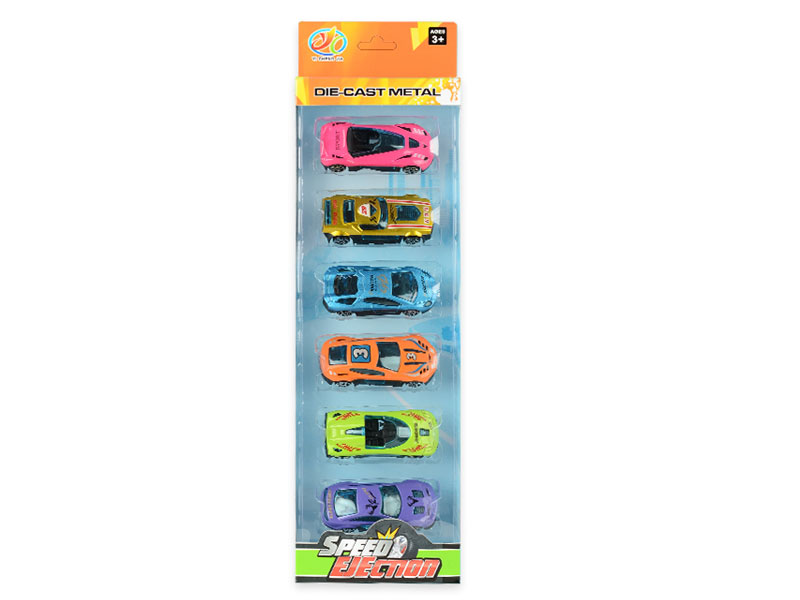 Die Cast Car Free Wheel(6in1) toys