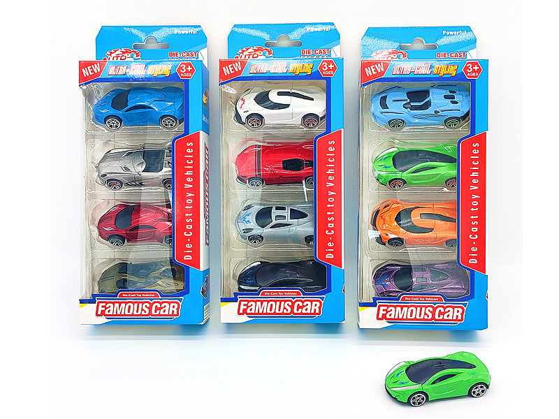 7.5CM Die Cast Car Free Wheel(4in1) toys