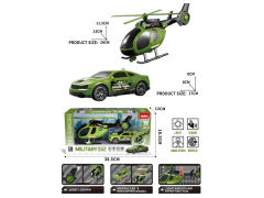 Free Wheel Military Car & Helicopter W/L_M toys