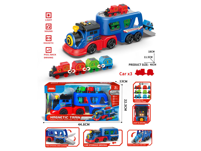 Free Wheel Magnnetic Train Set W/L_M toys