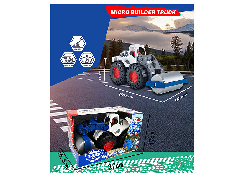 Free Wheel Construction Truck toys