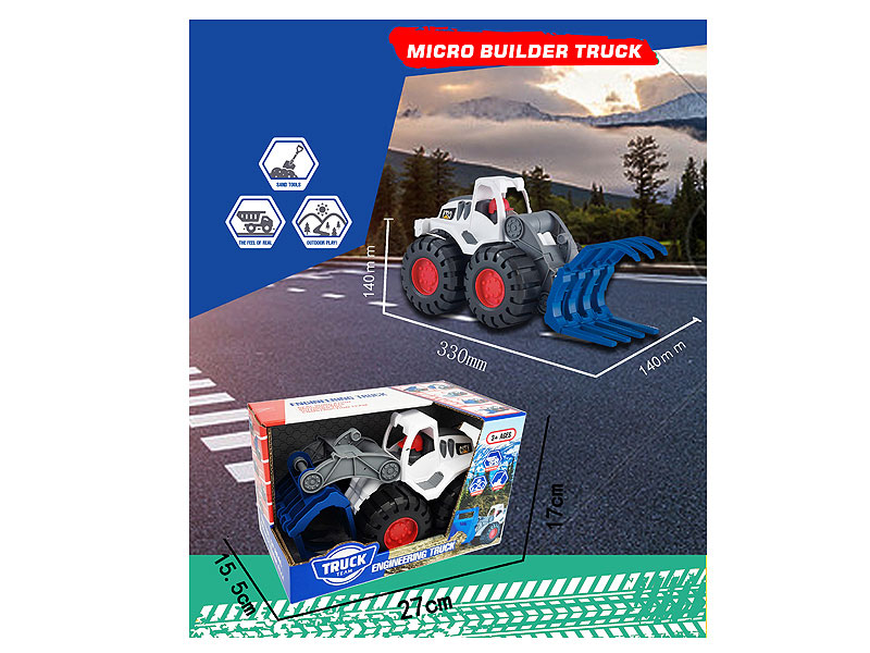 Free Wheel Construction Truck toys