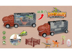 Free Wheel Dinosaur Transport Vehicle Set toys