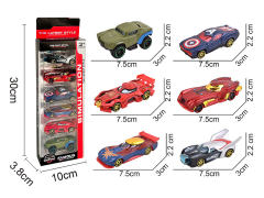 Die Cast Car Free Wheel(6in1) toys