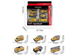 Die Cast Construction Truck Free Wheel(6in1) toys