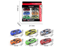 Die Cast Sports Car Free Wheel(6in1) toys