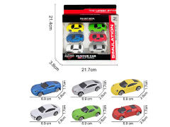 Die Cast Sports Car Free Wheel(6in1) toys