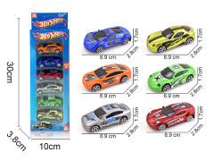 Die Cast Sports Car Free Wheel(6in1) toys