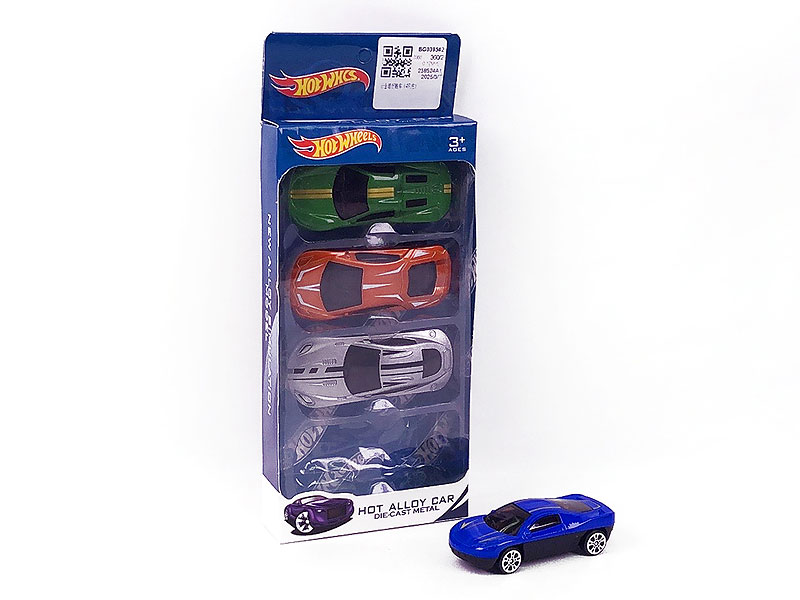 Die Cast Sports Car Free Wheel(4in1) toys