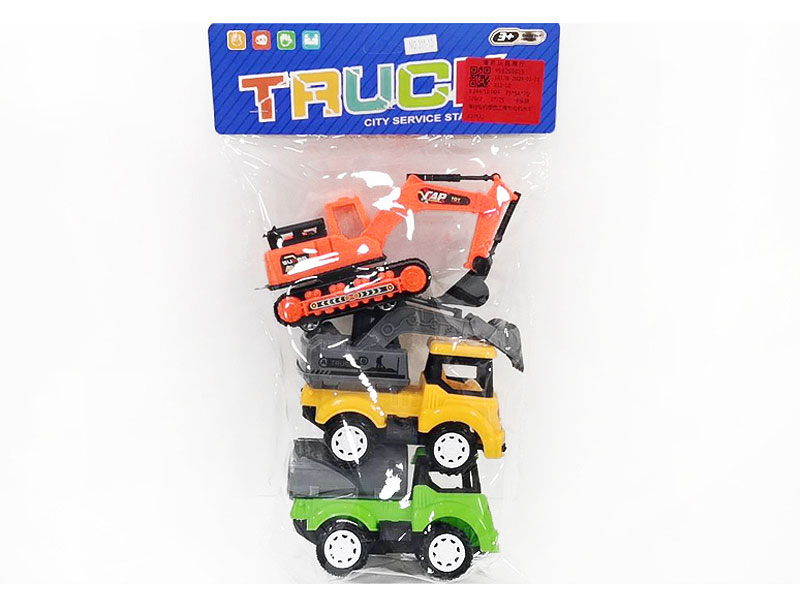 Free Wheel Construction Truck& Friction Construction Truck(3in1) toys