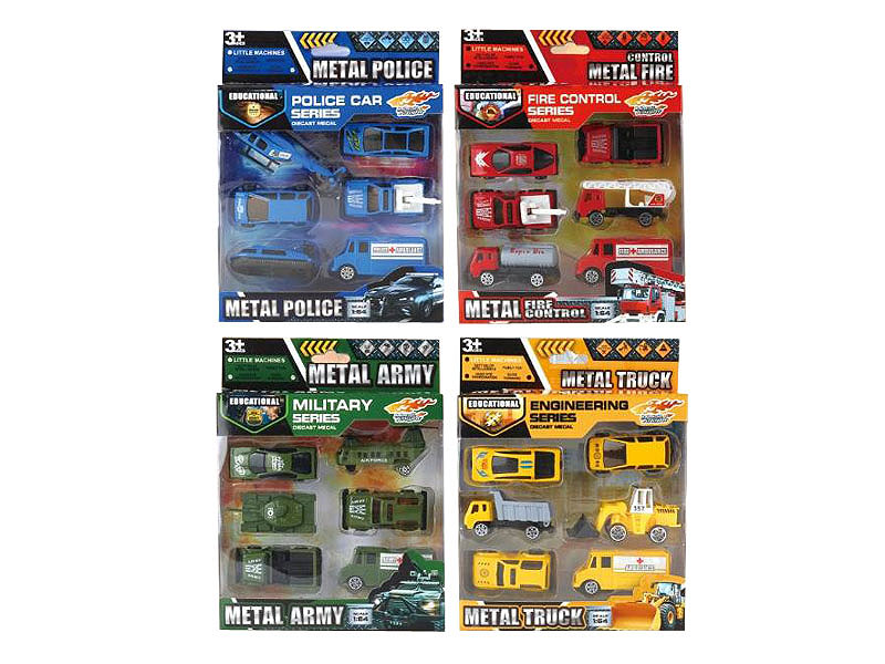 Free Wheel Car Set(4S) toys