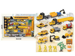Die Cast Construction Truck Set Free Wheel toys