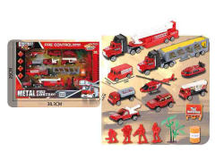 Die Cast Fire Engine Set Free Wheel toys