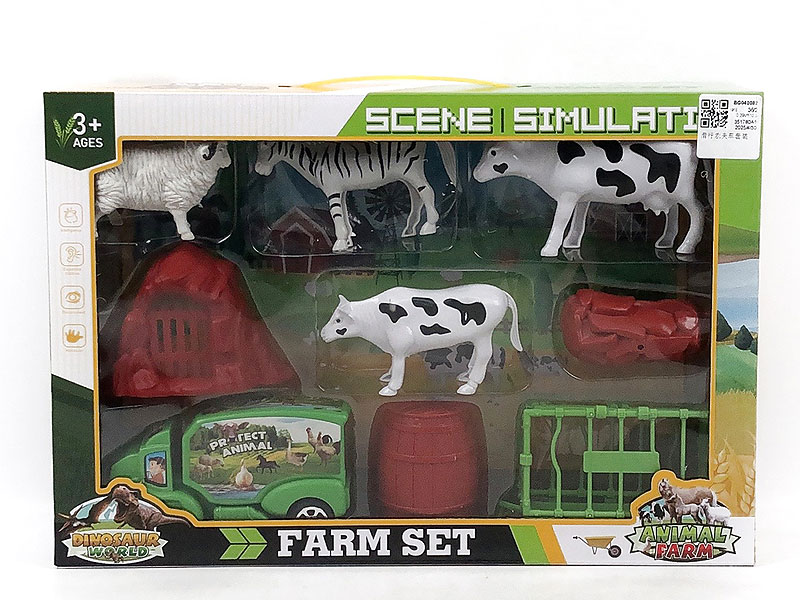 Free Wheel Farmer Truck Set toys
